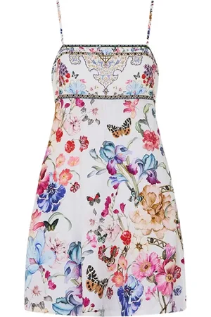Camilla Floral-print mini dress