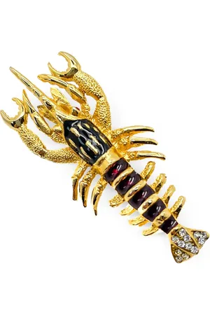 JENNIFER GIBSON JEWELLERY 1980s Lobster brooch