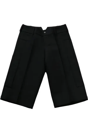 Fax Copy Express Cut-out waist detailing bermuda shorts