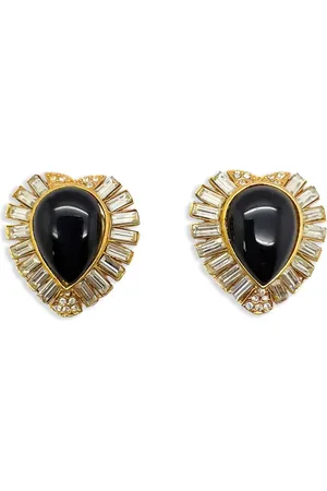 JENNIFER GIBSON JEWELLERY Cabochon Heart earrings