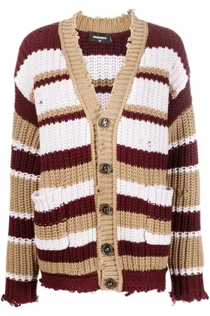 Dsquared2 Striped buttoned cardigan