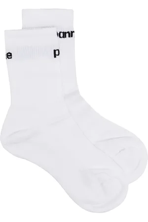 Paco rabanne Logo intarsia ribbed socks