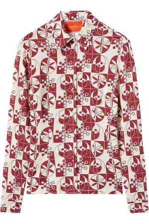 La DoubleJ Geometric-print shirt