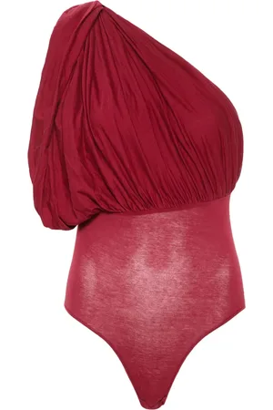 Rick Owens One-shoulder draped bodysuit
