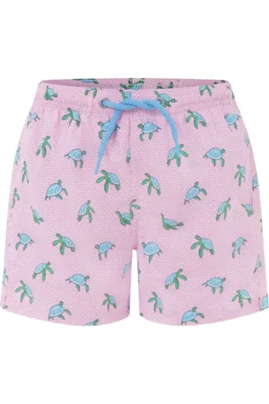 MC2 SAINT BARTH Turtle-print swim shorts