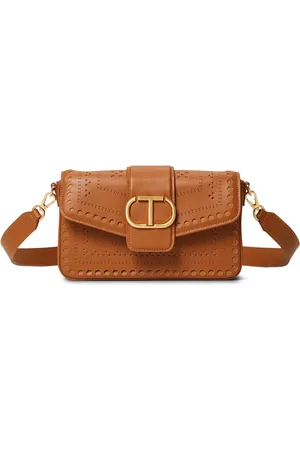 Twin-Set Oval T leather shoulder bag