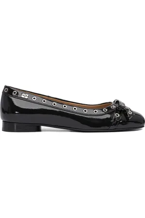 Ganni Leather ballerina shoes
