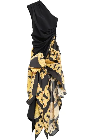 Vaquera Draped one-shoulder dress