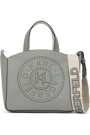 Karl Lagerfeld Small K/Circle perforated tote bag