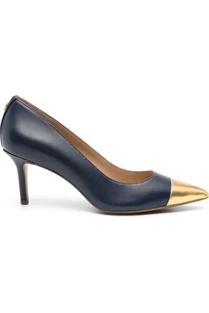 Ralph Lauren 75mm leather pumps