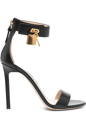 Tom Ford 105mm leather padlock sandals