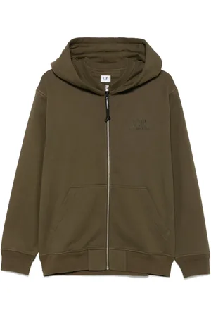 C.P. Company Logo-embroidered hoodie