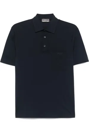 HERNO Logo-debossed polo shirt