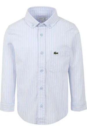 Lacoste Logo-embroidered striped shirt