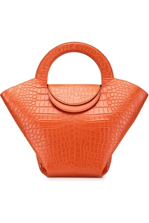 Bottega Veneta 2012-2024 Crocodile Embossed Doll Top Handle tote bag