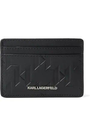 Karl Lagerfeld K/Loom leather card holder