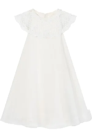 Maison Ava Embroidered-collar dress