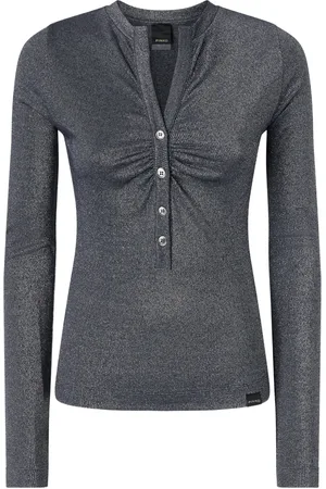 Pinko Button-detail long-sleeve top