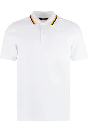 K-Way Striped-collar polo shirt