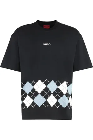 HUGO BOSS Dulapo argyle-print T-shirt