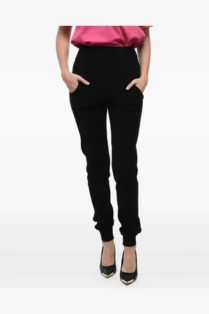 Saint Laurent High-waisted cashmere track pants