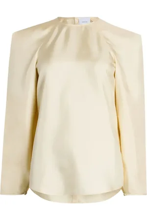 Patou Square organic-silk blouse