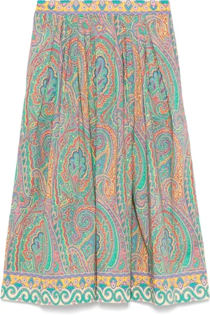 Etro Paisley-print midi skirt