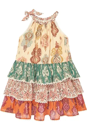ZIMMERMANN Tiered halter dress