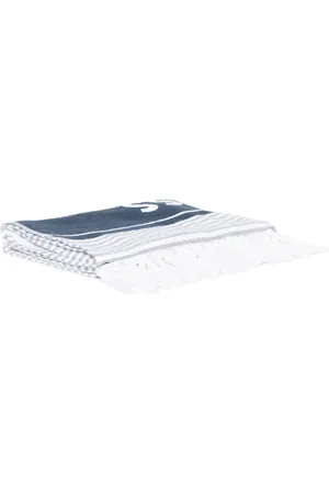 HUGO BOSS Logo stripped beach towel