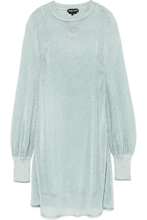 Tom Ford Lurex-detailed mini dress