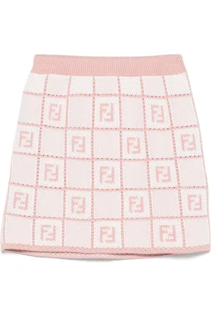 Fendi FF-jacquard mini skirt