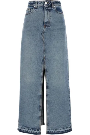 Stella McCartney Split-detail denim skirt