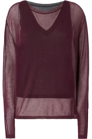 Pinko Semi-sheer long-sleeve top