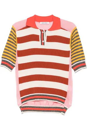 HENRIK VIBSKOV Striped polo top