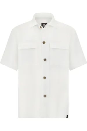 Boggi Milano Linen pocketed shirt