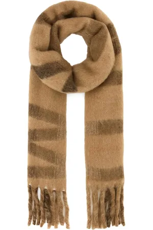 Max Mara Esendra patterned fringed scarf