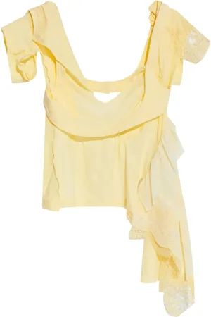 Dsquared2 Embroidered asymmetric top