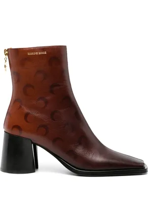 Marine Serre Airbrushed Crescent Moon-print boots