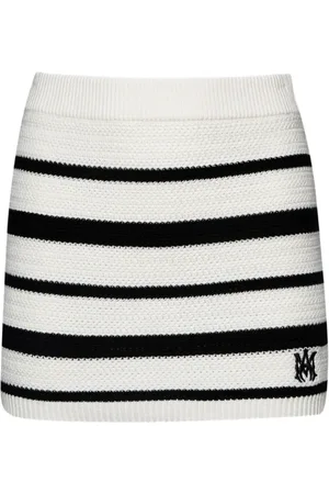 AMIRI Logo-embroidered mini skirt