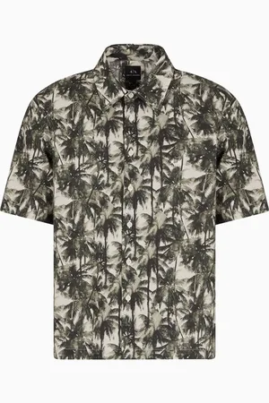 Armani Exchange Graphic-print cotton shirt