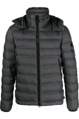 Peuterey Logo-patch quilted hooded jacket