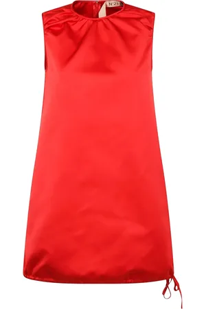 Nº21 Satin-finish mini dress