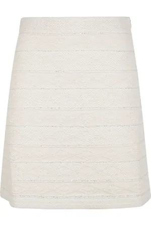 D.EXTERIOR Sequined textured mini skirt