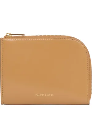 Mansur Gavriel Logo-stamp compact zip wallet