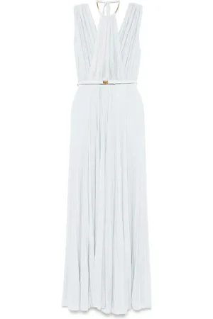 Elisabetta Franchi Plissé maxi dress