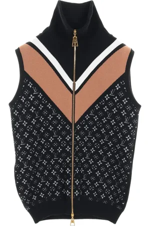 LOUIS VUITTON 2010s Monogram Eclipse pattern gilet