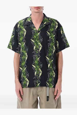 Manastash Manaloha tropical leaf-print shirt