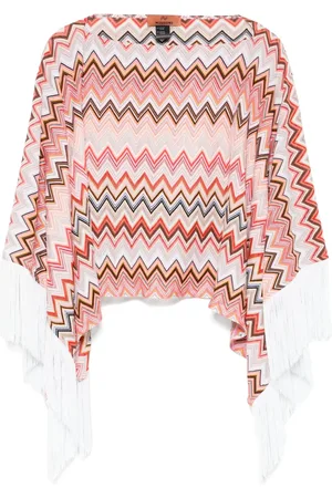 Missoni Zigzag-woven poncho