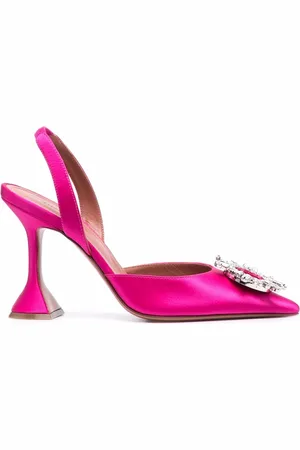 Amina Muaddi 70mm Begum slingback pumps