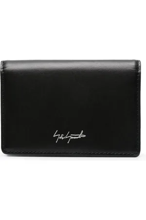YOHJI YAMAMOTO Logo-print leather wallet